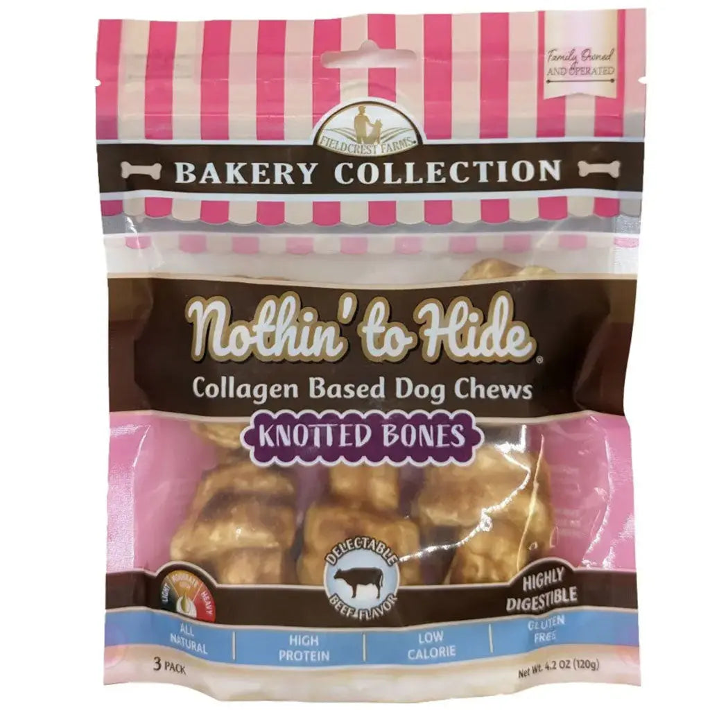 Ethical Nothin' to Hide Bakery Collection Croissant Beef Dog Treat 3", 3-pack