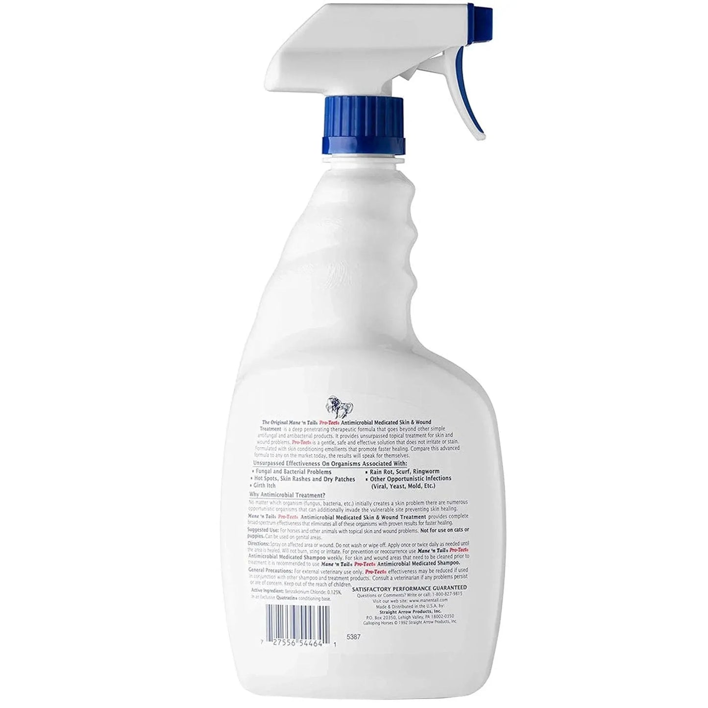 Mane 'n Tail Pro-Tect Antimicrobial Medicated Skin & Wound Treatment Spray for Horses