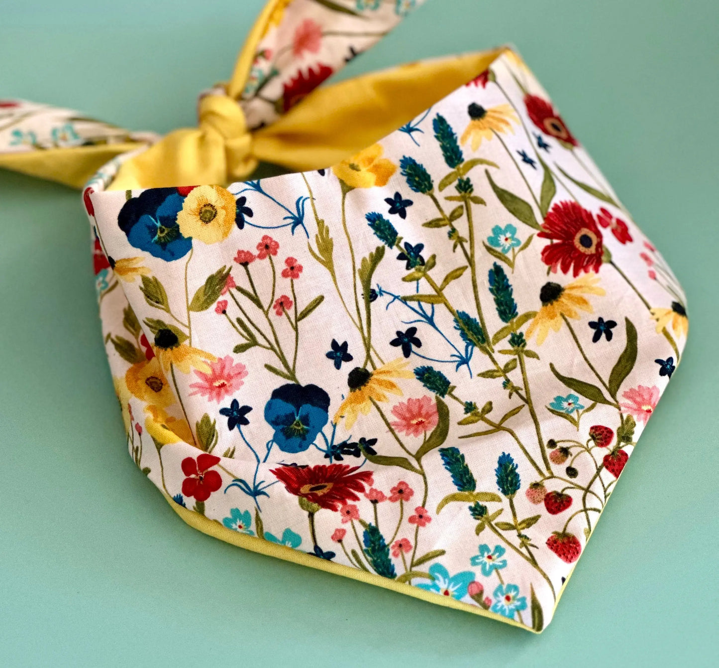 Spring Flowers Dog Bandana New Arrivals - FurvanaWell