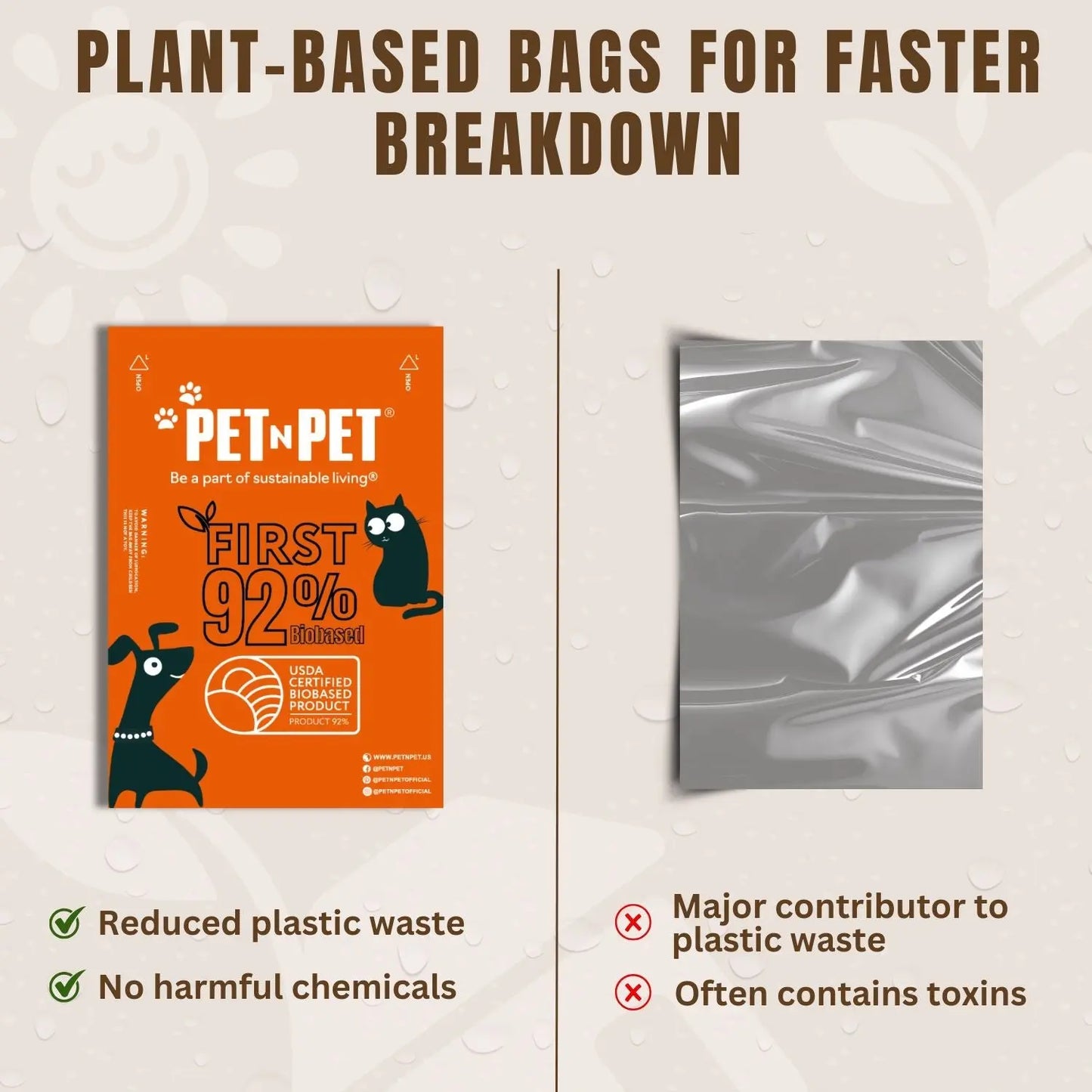 92% Biobased Poop Bags