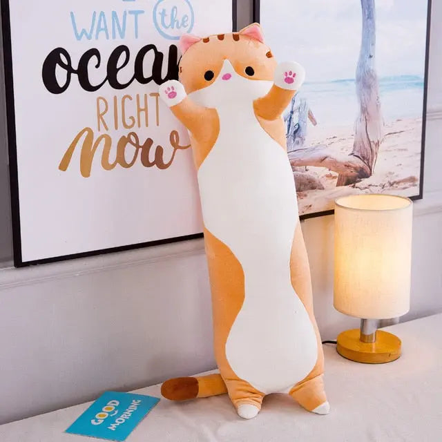 Plush Long Cat Body Pillow