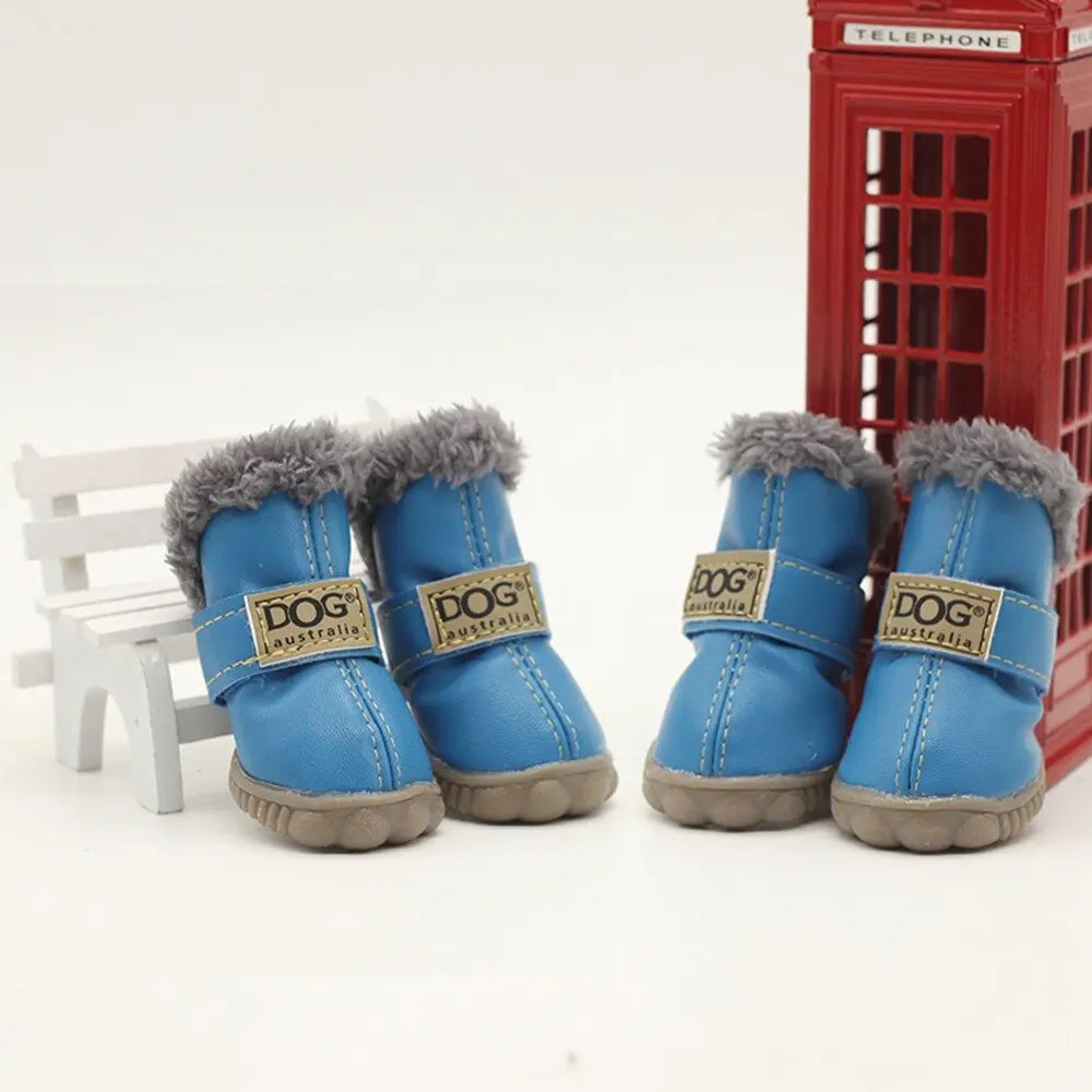 Dog Australia Waterproof Fleece-Lined Warm Dog Snow Boots