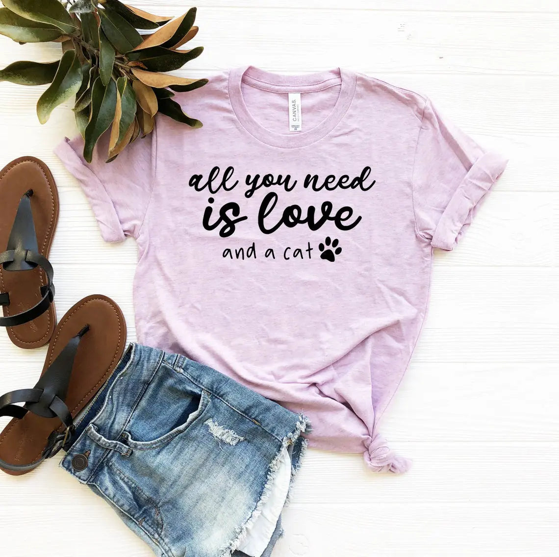 All You Need Is Love And A Cat T-Shirt