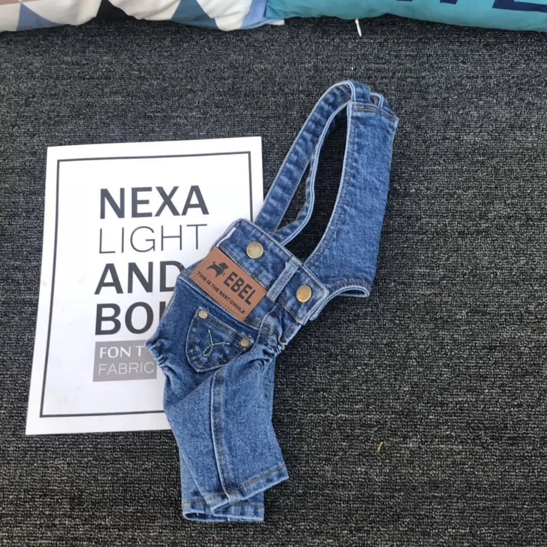 Denim Jumpsuit for Small Pets