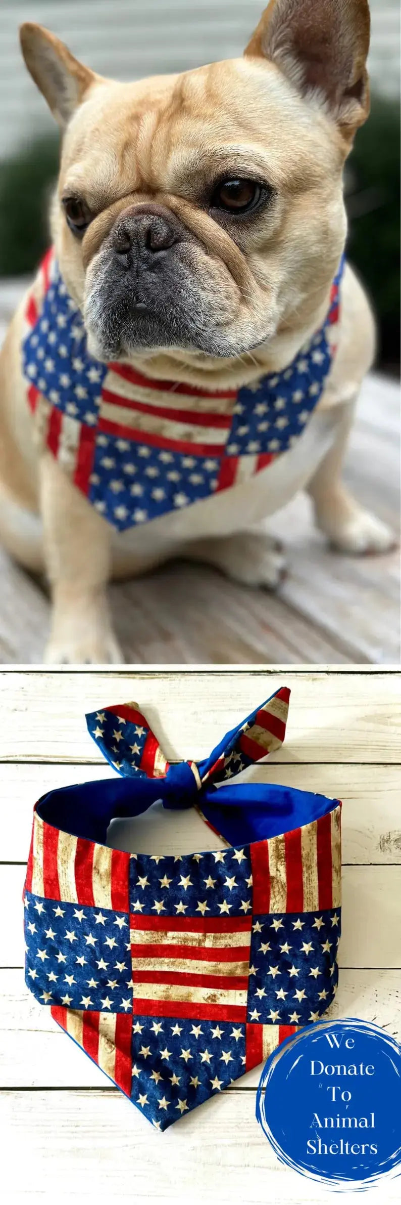 USA Dog Bandana - FurvanaWell