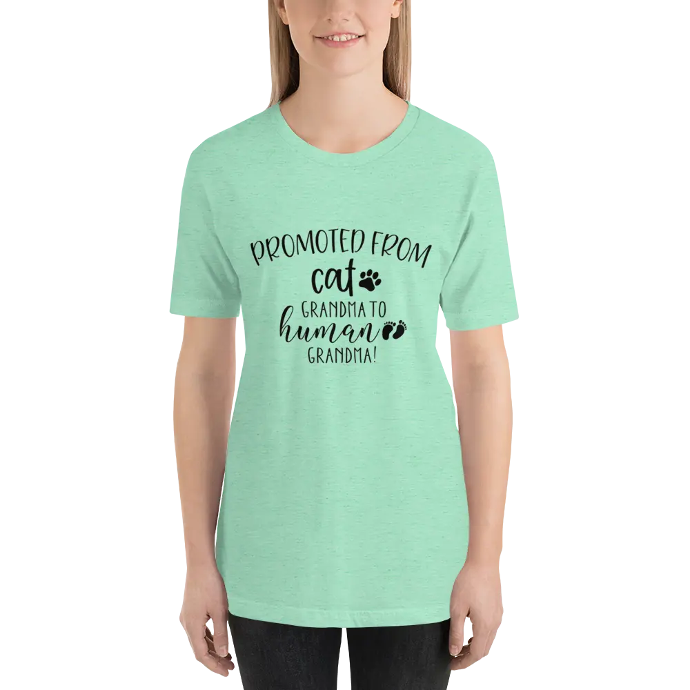 Promoted from Cat Grandma to Human Grandma T-Shirt