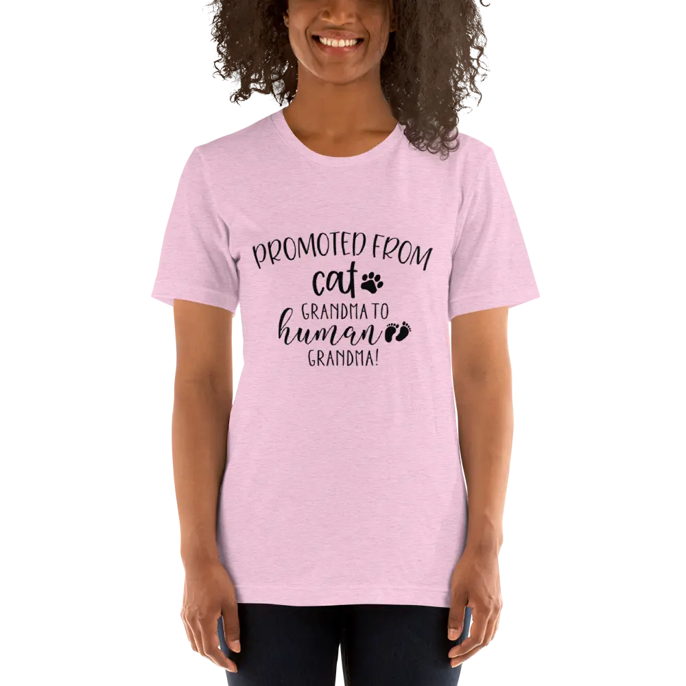 Promoted from Cat Grandma to Human Grandma T-Shirt