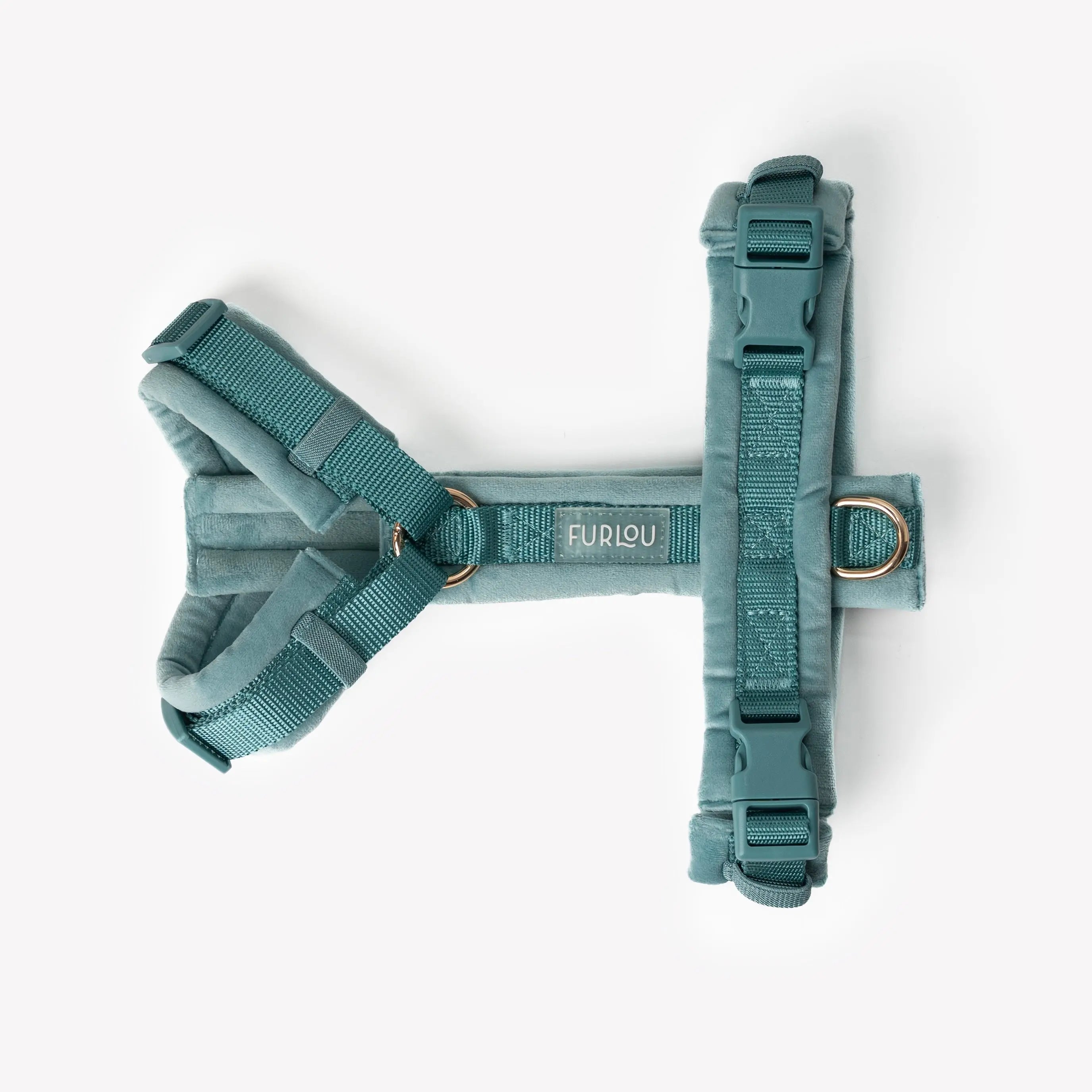 Blue - Velvet Dog Harness