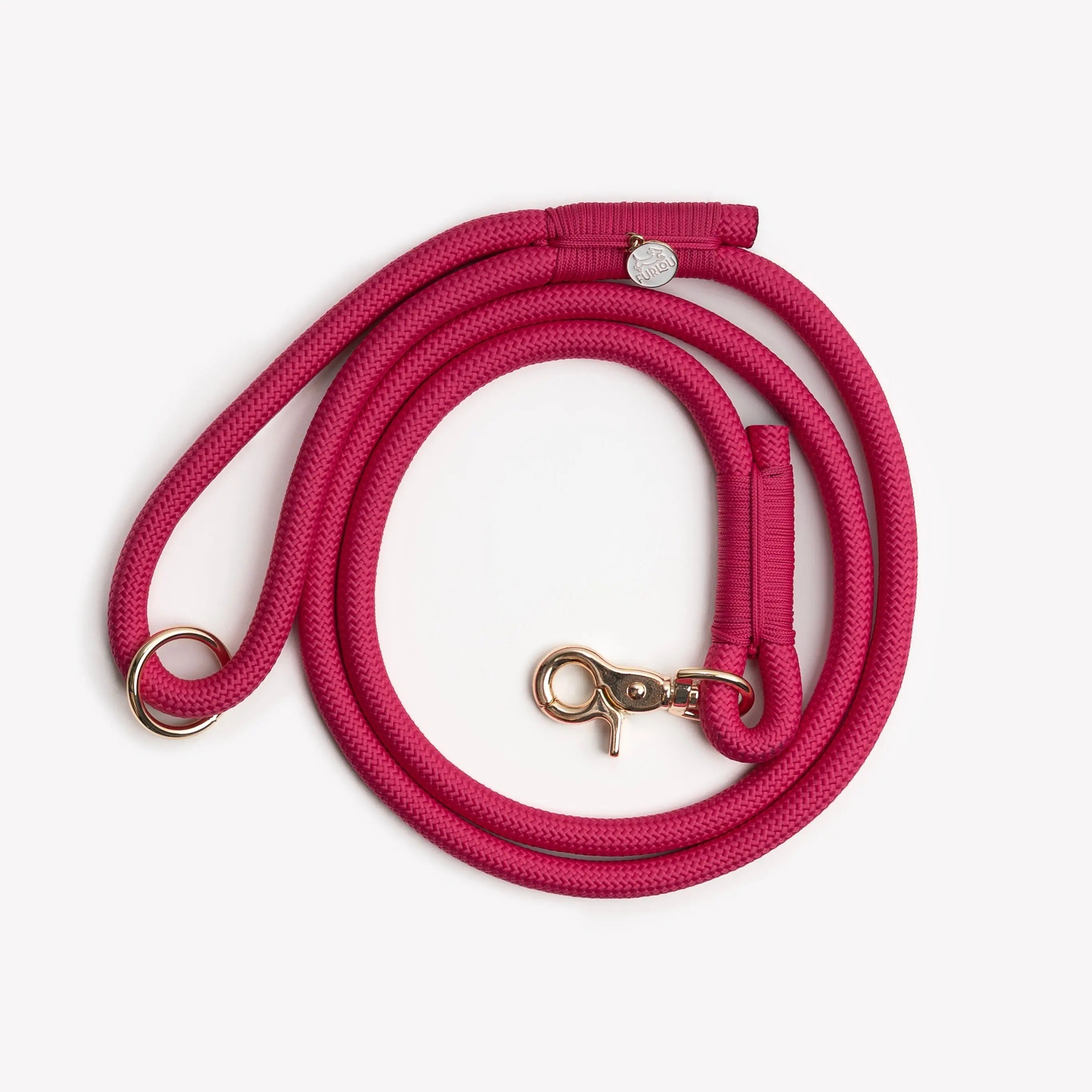 'Magenta' - Braided Rope Leash