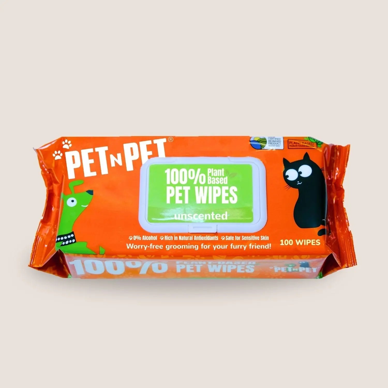 Dog Wipes Cleaning & Deodorizing 100 Count