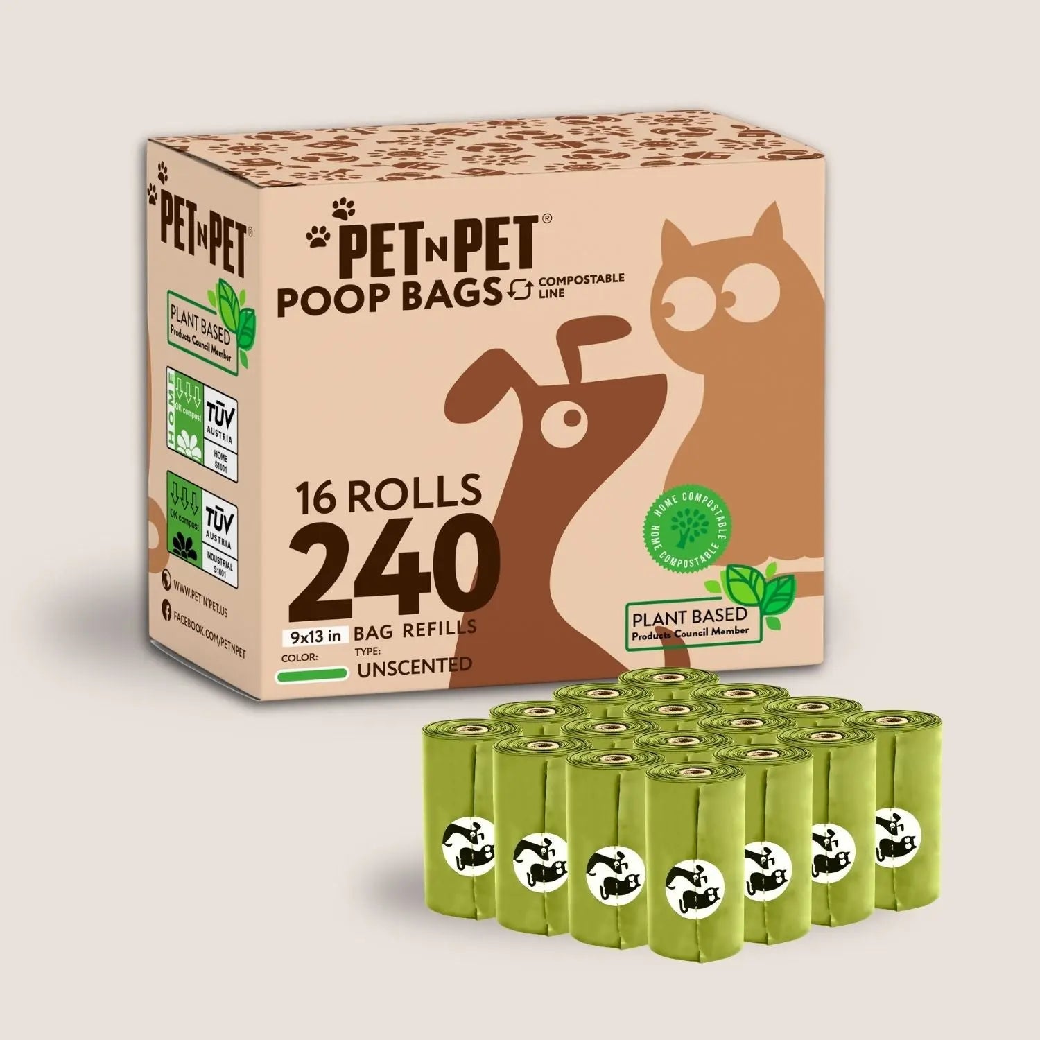 Plant-based Dog Poop Bags