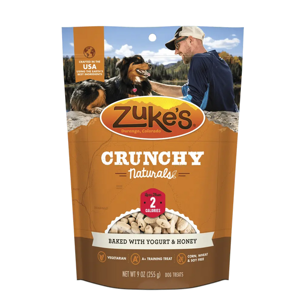 Zukes Crunchy Naturals Baked with Yogurt and Honey 2s Dog Treats