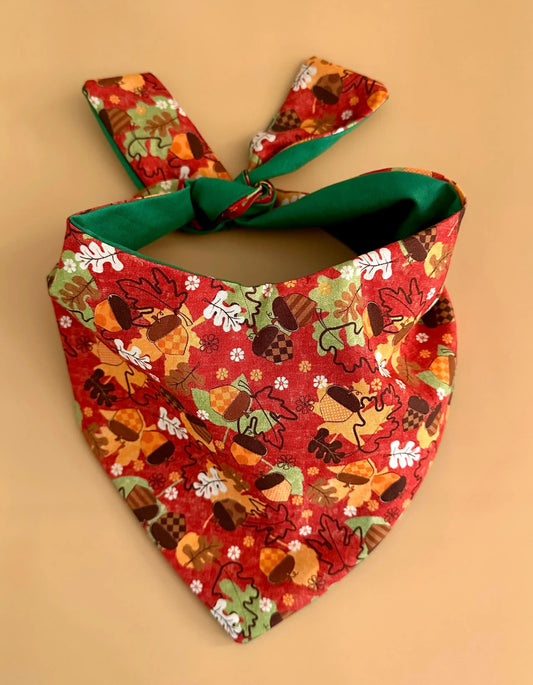 Fall Leaves Dog Bandana - FurvanaWell