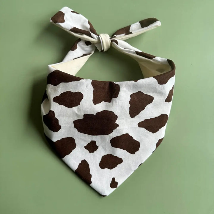 Cow Print Dog Bandana - FurvanaWell