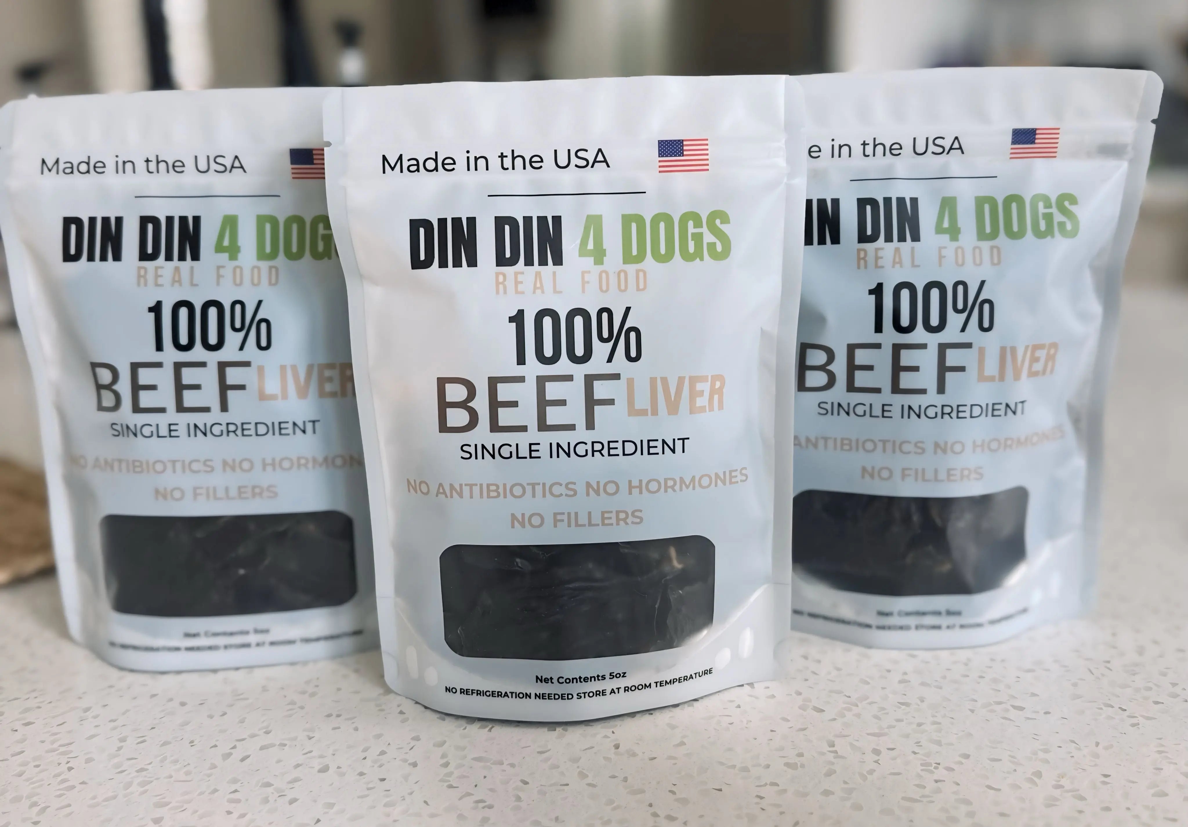 100% Beef Liver Dog Treats, 5 Ounce Bag, Single Ingredient, High Protein - FurvanaWell