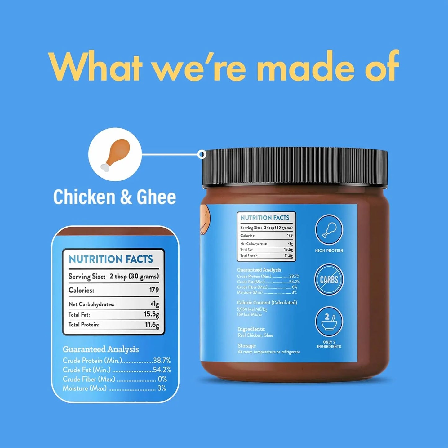 Chicken and Ghee Meat Spread | NEW 12oz Jar - FurvanaWell