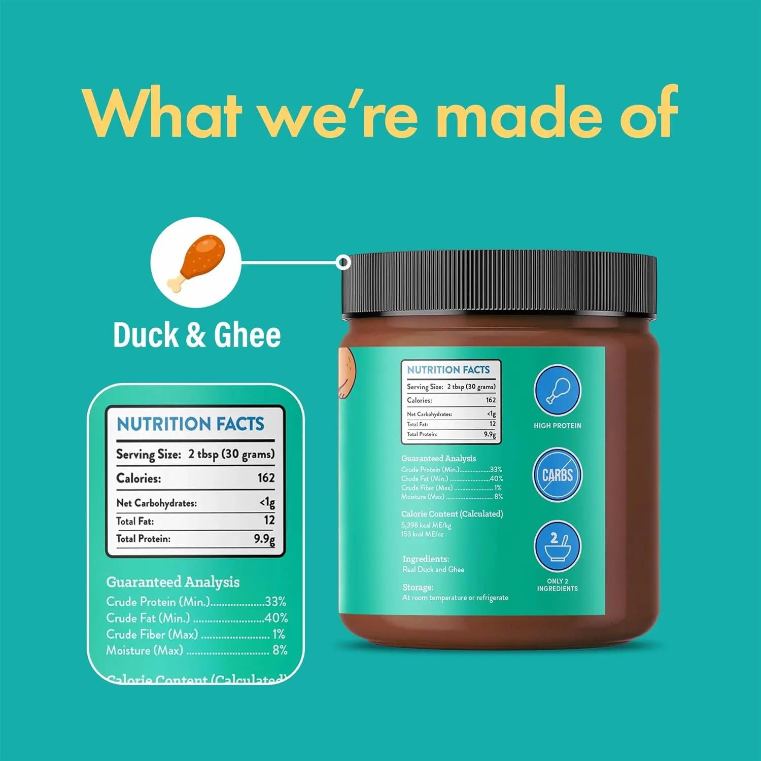 FurvanaWell Duck and Ghee Meat Spread | NEW 12oz Jar - FurvanaWell