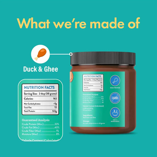 FurvanaWell Duck and Ghee Meat Spread | NEW 12oz Jar - FurvanaWell