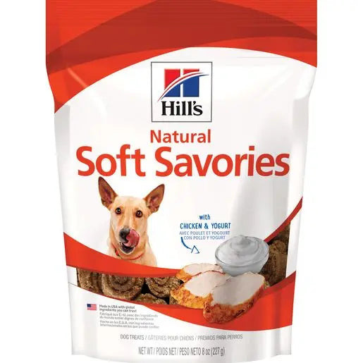 Hill's Natural Soft Savory Dog treats with Chicken & Yogurt 8 oz