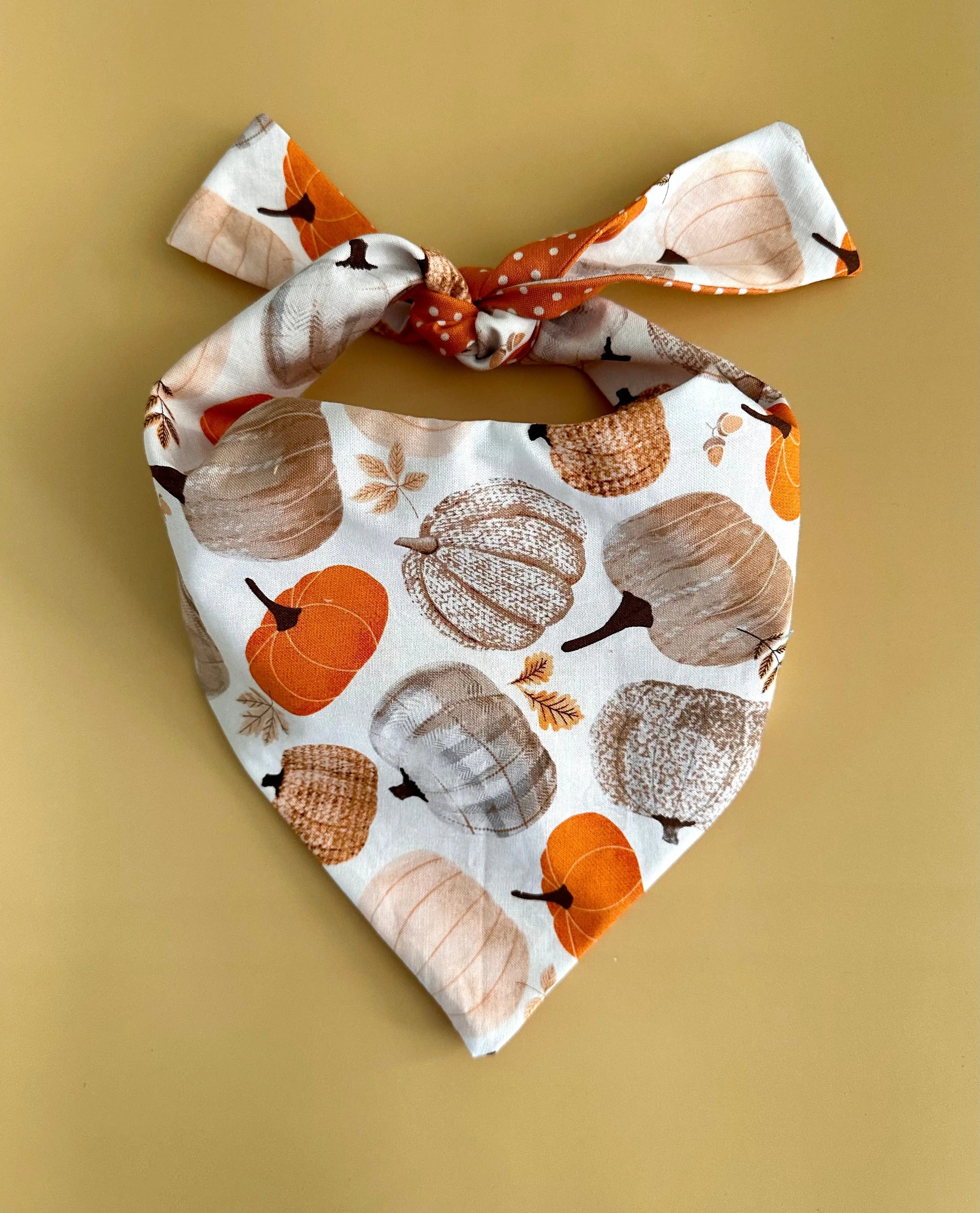 Pumpkin Dog Bandana - FurvanaWell