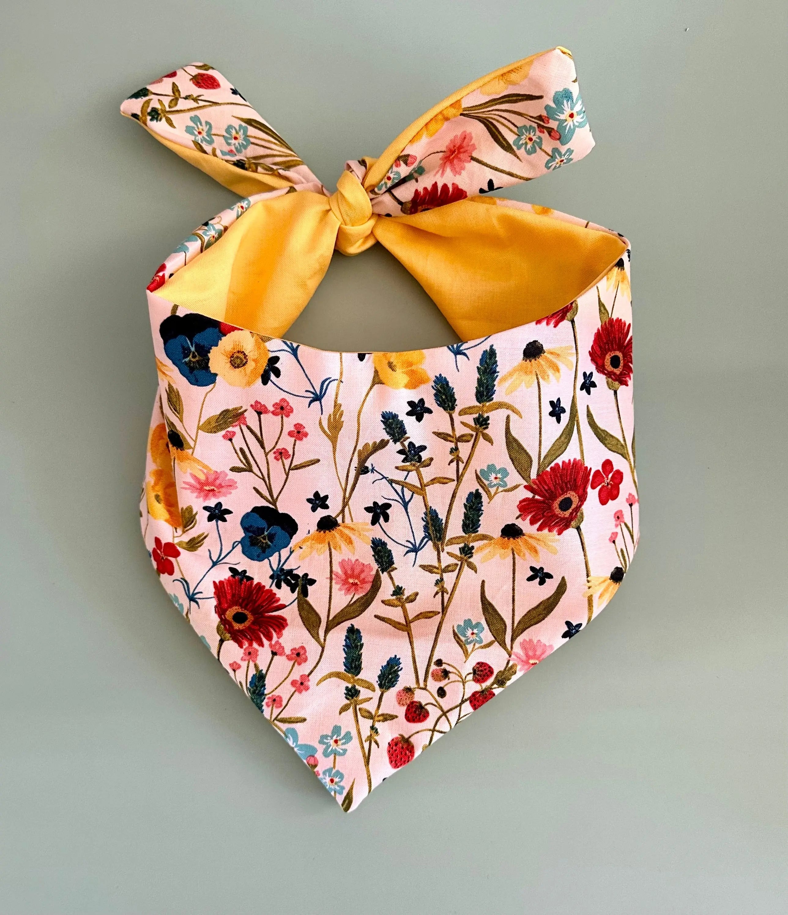 Spring Flowers Dog Bandana New Arrivals - FurvanaWell