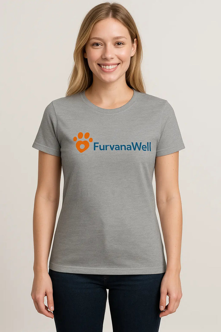 "FurvanaWell classic short sleeve t-shirt in comfortable cotton blend"
"Pet lover t-shirt with FurvanaWell logo front design"
"Casual short sleeve shirt for dog and cat enthusiasts"
"Comfortable pet-themed t-shirt in classic fit style"