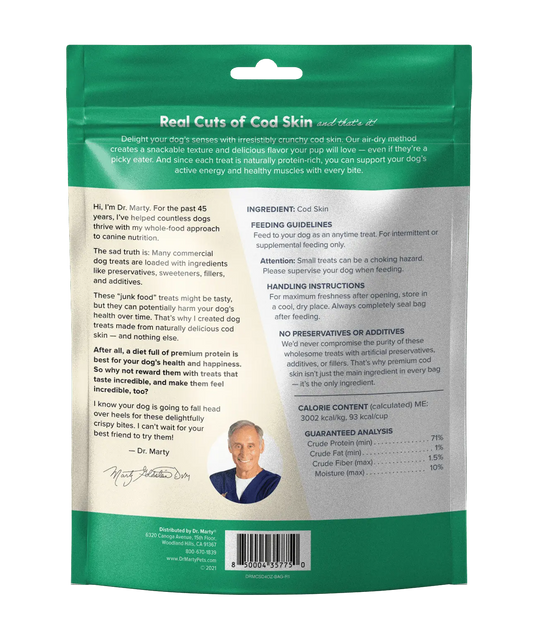 Dr Marty Cod Crispies Freeze Dried Raw Dog Treats (4 oz) (3-Pack)