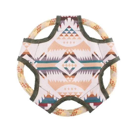 Pendleton Flying Disc Rope Dog Toy - FurvanaWell