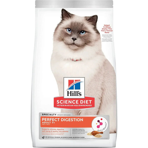 Hill's Science Diet Adult 7+ Perfect Digestion Chicken Dry Cat Food (3.5 lb)