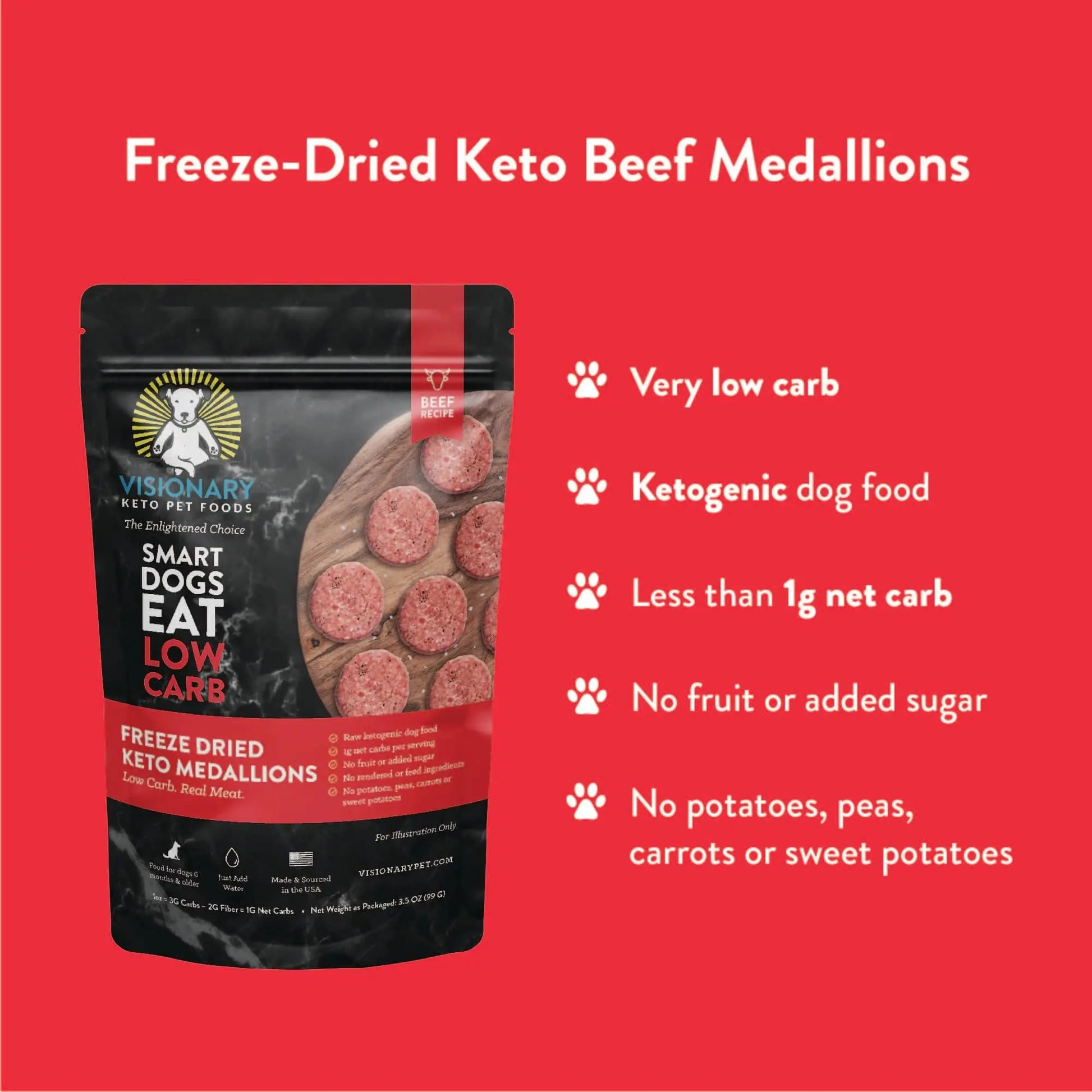 FurvanaWell Freeze Dried Food | Beef Recipe | 25oz Bag - FurvanaWell
