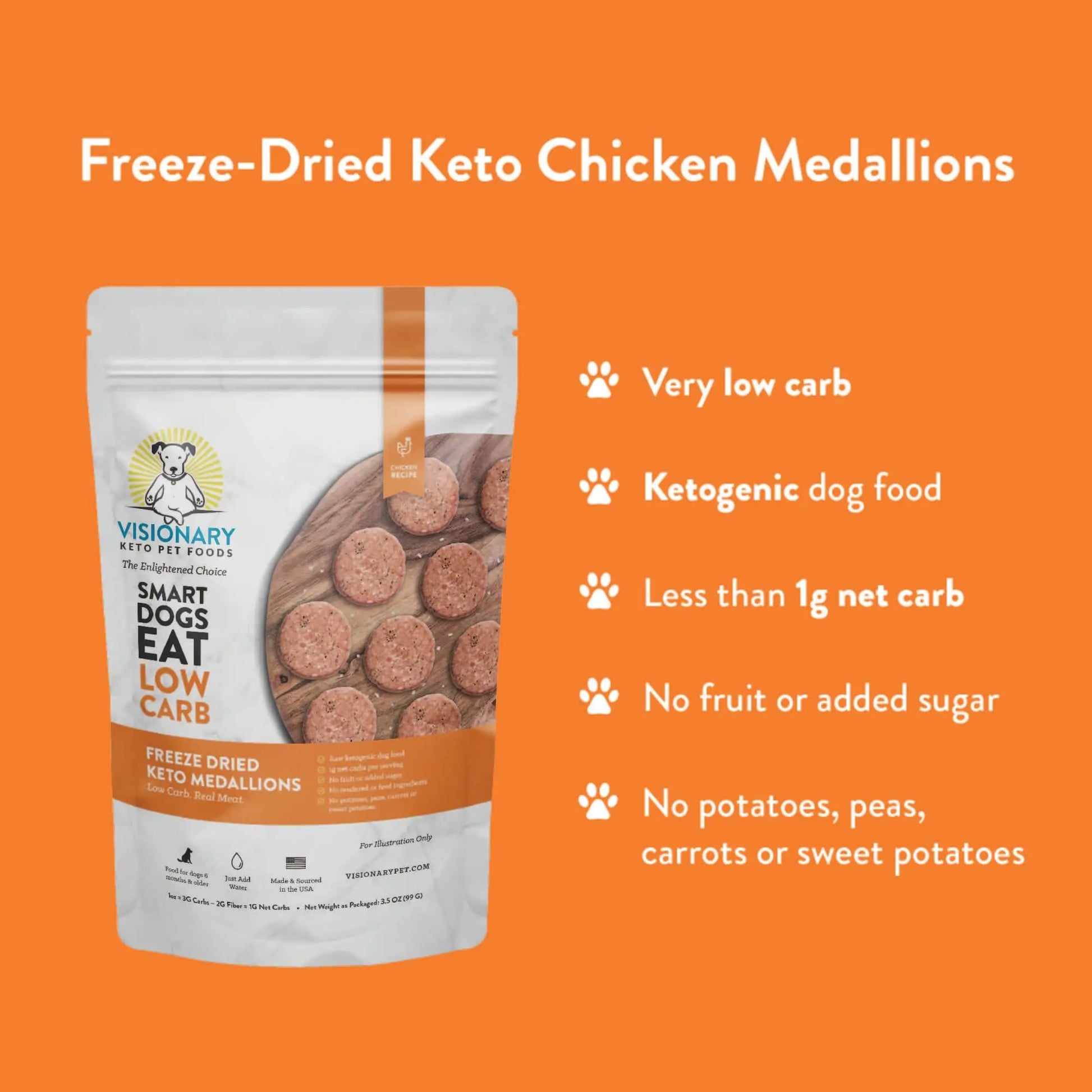 Furvanawell Freeze Dried Food|  - Chicken Recipe | 25oz Bag - FurvanaWell